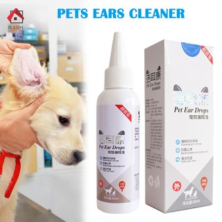 ▣[COD]# Cats Dog Ear Cleaner Pet Ear Drops for Infections Control Yeast Mites Pets Ears Cleaner