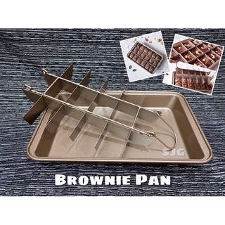 non stick brownie pan with divider