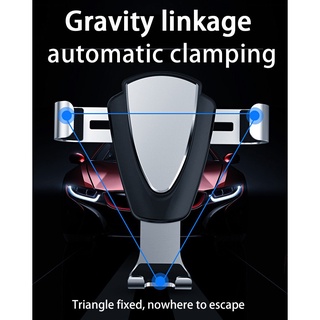 【Fast Ship】Metal Automatic Gravity Car Phone Holder Car Phone Stand Car Air Outlet Bracket Navigation Bracket Car Clip