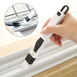 2 in 1 Window Gap Slot Cleaning Small Household Dustpan and Brush Easily Clean Vents Keyboards etc