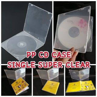 (50pcs)Photo Insert CD/DVD PP Case 12.9x12.6x0.52cm Single Super Clear (1)