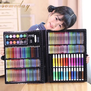 ✹168pcs Drawing kids Art Colorful Drawing Pencils kit Oil Painting Sticks Tools Set Coloring Set