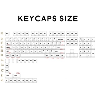【COD】✷♙117 Keys PBT Keycap DYE-SUB OEM Profile Personalized Japanese Keycaps Suitable For Cherry MX