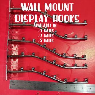 5.7.9 Balls Thick Waved/Waterfall Wall Mount Display Organizer Hooks
