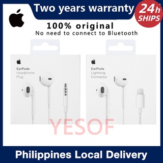 Original iPhone Earpods Apple Lightning Earphones 3.5mm Plug Wired Apple Earbuds Built-in Microphone