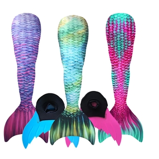 Mermaid Tails With Monofin Swimwear for Kids Adults summer Dress swimmable Suit Mermaid cosplay