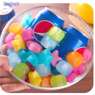 Wallrell> 20Pcs Star Ice Cubes Plastic Reusable Picnic Keep Drink Cool Physical Cooling