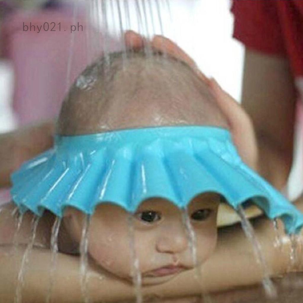 Adjustable Baby Toddler Bath Shower Shampoo Cap Hat Wash Hair Shield Visor Hot (1)