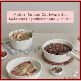 [Made in Korea] Modori Sodam Cookwares sets with 22cm Lid (8)