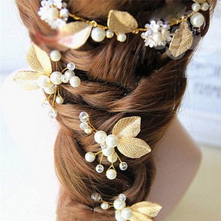 COD 4PCs Women Bridal bridesmaid Pearl Headpiece Hairpin (1)
