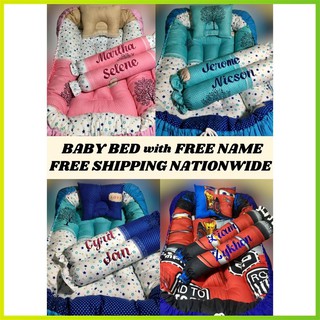 【Available】XL Baby Bed with FREE NAME