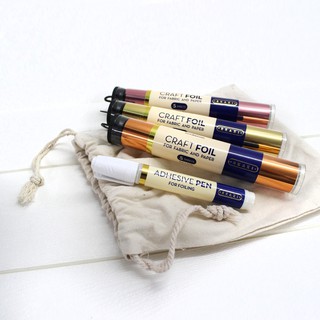 Skaxi Craft Deco Foil - Artist Pack, 3 Colors + Adhesive Pen