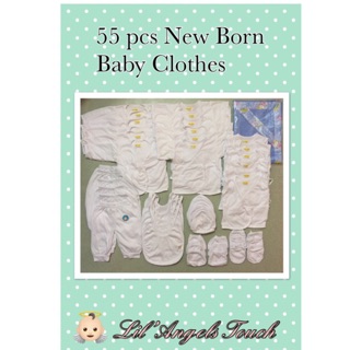 55 pcs New born baby clothes (1)