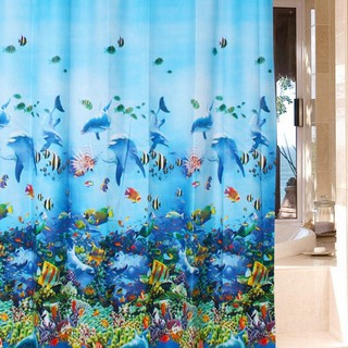 Bathroom Waterproof Shower Curtain 180CM X180cm With Hook Random Design (4)
