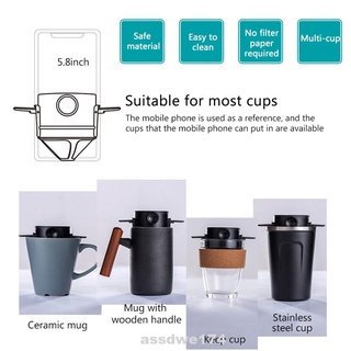 Reusable Camping Mini Backpacking For Travel Home Office Portable Foldable Coffee Filter