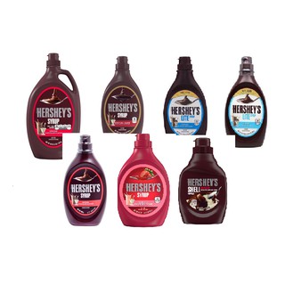 USA Imported Original Fat Free Hershey's Syrup Caramel Strawberry Dark Chocolate Shell