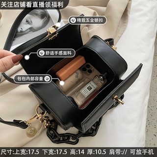 All About Bags Vintage Collection Korean Style Box Bag Trendy Bag with Acrylic Chain (8)
