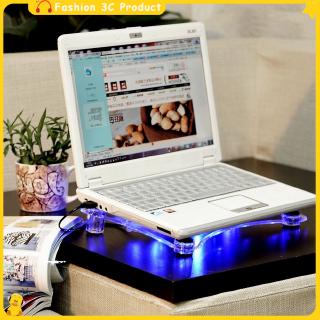 3 Fans USB Cooler Cooling Pad Stand LED Light Radiator for Laptop PC Notebook (1)