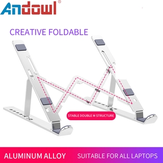 Andowl D103 Laptop Stand Laptop Heighten Bracket Aluminum Alloy Material Foldable Portable Notebook