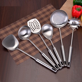 Stainless Steel Cookware Set Cooking Tools Kitchen Utensils Kitchenware Shovel Turner Rice Soup Spoo