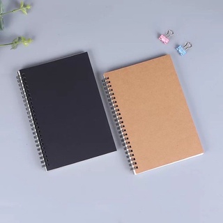 【 Ready Stock】A5 Craft Sketch Notebook (BLACK/KRAFT/WHITE) DOTTED/BLANK/GRID