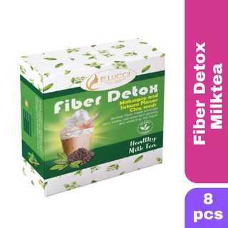 Fiber Detox Ellucci Healthy Milk Tea Malunggay & Sakura Flower Chia Seeds