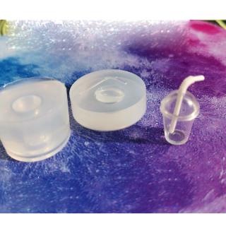 com* 3D Mini Glass Bottle Resin Mold Drink Bottle Straw Milk Cup Resin Casting Mold (1)