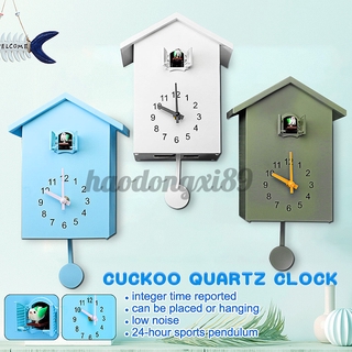 Wall Quartz Cuckoo Clock Modern Bird Home Living Room Hanging Watch Office Decor -Dongxi89