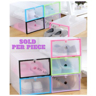 Transparent Stackable Case Shoe Box Storage - Small size Sold Per Piece