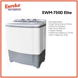 Eureka Washing Machine 7.5kg Twin Tub EWM 750D ELITE