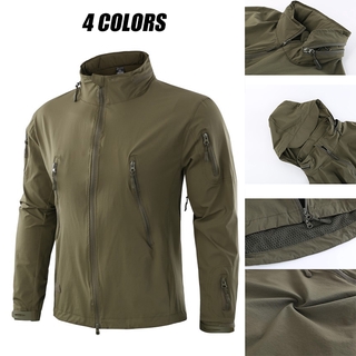 insShark Soft Shell Military Tactical Jacket Men Waterproof Windbreaker US Army Clothing Spring/Summ