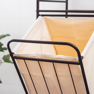 Storage basket stolen bath basket wrought iron pastoral clothes laundry basket rattan double-layer f
