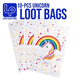 10-pcs Unicorn Party Loot Bags 22 x 32 cm