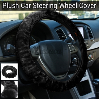 Universal Car Soft Fur Plush Steering Wheel Cover Suitable For 35-40cm