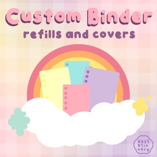 ☁︎Aestationery☁︎ Custom Binder Cover/Refills/Loose leaves [READ DESCRIPTION]
