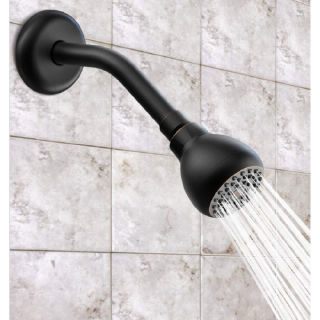 7cm Shower Nozzle High Pressure Shower Head Black Useful #AF Does not include arms