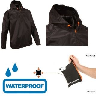 MEN’S RAINCUT WATERPROOF NATURE HIKING RAIN JACKET –BLACK