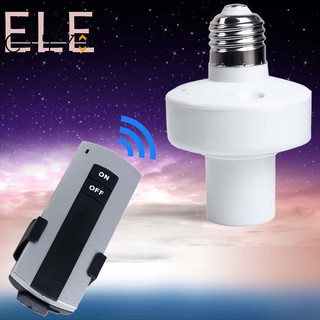 【Ele】 E27 Screw Wireless Remote Control Light Lamp Bulb Holder