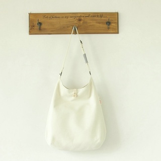 For Everyday Totes - (LUNA) High Quality Moon-Shaped (Thick) Canvass Tote Bag with Adjustable Strap