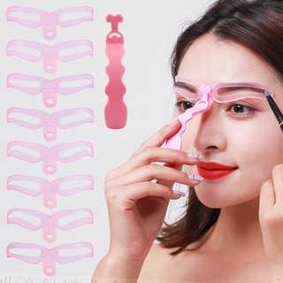8in1 Magic Handle Eyebrow Card Eye Brow Class Makeup Tools