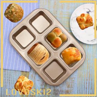 [LOVOSKI2] 6 Cup Non-Stick Mini Loaf/Brownie Pan Kitchen Baking Tray 26.5x18.6x2.7cm