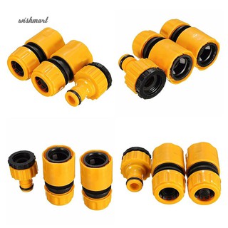 ☆3Pcs 1/2Inch 3/4Inch Garden Water Hose Pipe Fitting Quick Tap Connector Adaptor