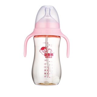 Wide CaliberPPSUMilk Bottle with Solid Color Handle5cmCaliber Factory in Stock Wholesale
