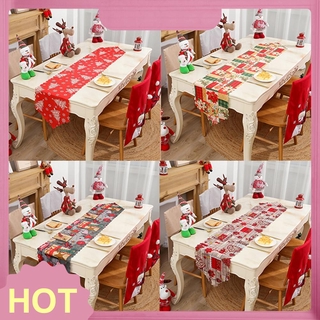 Chic Christmas Table Flag Table-Runner Desktop Decoration Tablecloth Placemat