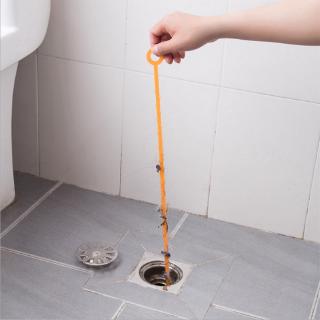 Kitchen Sewer hair dredge Cleaning Brush Toilet Bathroom Dredge Pipe Snake Brush Tool 【me】【In stock】