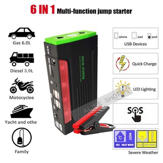 600A Peak 68800mAh SuperSafe Car Jump Starter with USB Quick Charge 3.0 (Up to 7.0L Gas Engine)