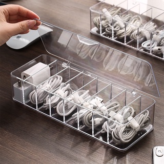Storage Cable Management Box Hub Organizer Cable Mobile Phone Charging Cable Power Cord Buckle (2)
