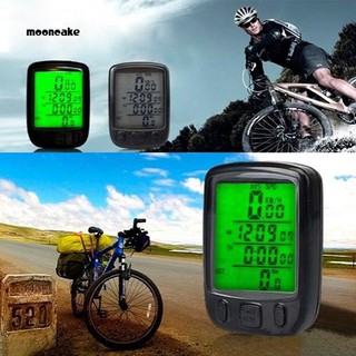 ☼Mooncake☼Bicycle Cycling Computer LCD Odometer Waterproof Backlight Bike Cycle Speedometer (1)