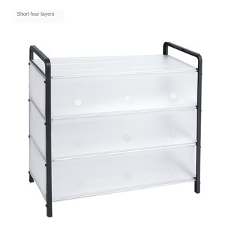 4 Layer shoe rack with cover Anti dust Shoe Storage dustproof shoe cabinet storage (7)