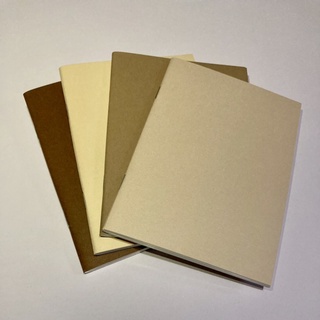 CREBLISS NEUTRALS 4in1 Notebook Set / Blank Notebook / Journal Bundle Set / Handmade Notebook